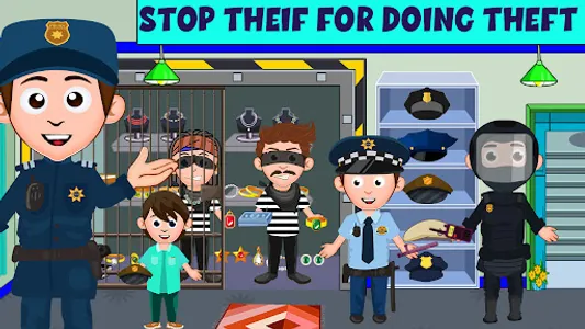 My Family Town - City Police screenshot 5