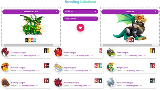 Breeding Calculator for Dragon screenshot 3