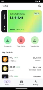 Krypto: Simple Crypto Tracker screenshot 1