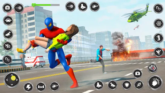 Spider Fighting Rope Hero Game screenshot 11