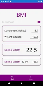 Mediscore BMI screenshot 1