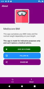Mediscore BMI screenshot 2