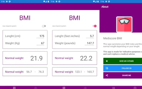 Mediscore BMI screenshot 6