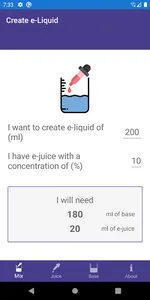 Quick Vape Calculator screenshot 0