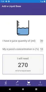 Quick Vape Calculator screenshot 2