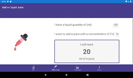 Quick Vape Calculator screenshot 5