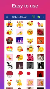 Gif Love Sticker WASticker screenshot 0