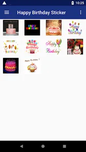 Happy Birthday Stickers screenshot 0