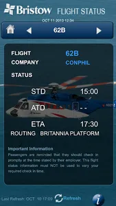 Bristow Flight Status screenshot 1