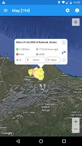 Earthquake + Alerts, Map & Inf screenshot 2