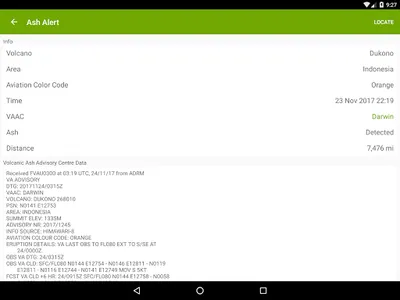 Volcanoes: Map, Alerts & Ash C screenshot 10