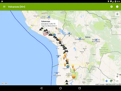 Volcanoes: Map, Alerts & Ash C screenshot 8