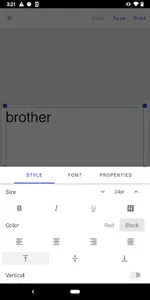 Brother iPrint&Label screenshot 2