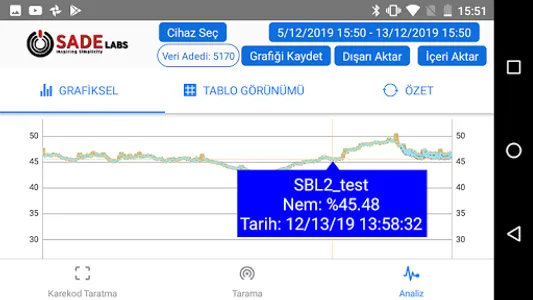 Sadelabs Logger screenshot 2
