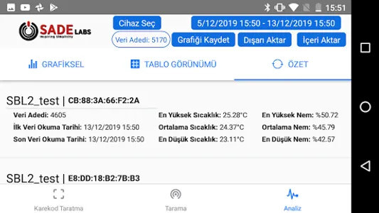 Sadelabs Logger screenshot 3
