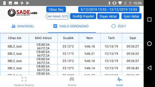 Sadelabs Logger screenshot 4
