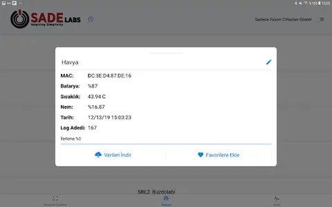 Sadelabs Logger screenshot 7