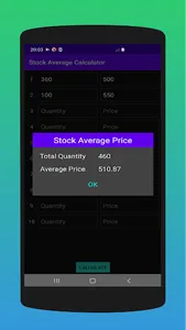 Stock Average Calculator screenshot 3