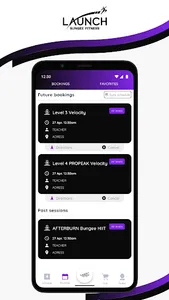 Launch Bungee Fitness screenshot 2