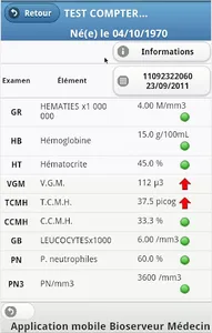 Bioserveur Médecin screenshot 3