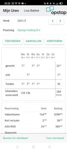 Opstap Uren screenshot 0