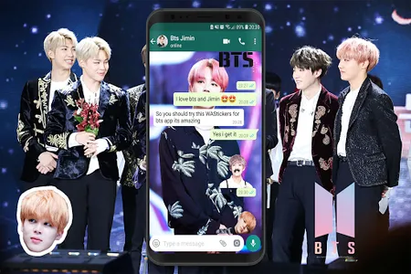 WAStickers -BTS kpop Stickers screenshot 0