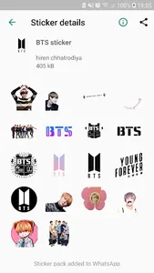 WAStickers -BTS kpop Stickers screenshot 2