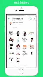 WAStickers -BTS kpop Stickers screenshot 5