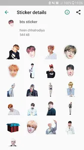 WAStickers -BTS kpop Stickers screenshot 7