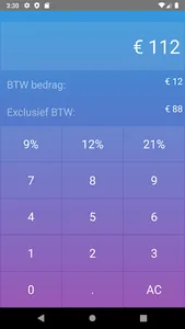BTW berekenen screenshot 2