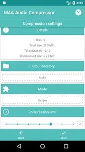 M4A Audio Compressor screenshot 1