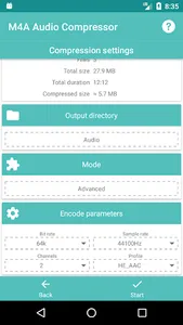 M4A Audio Compressor screenshot 2