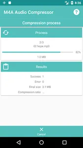 M4A Audio Compressor screenshot 3