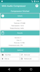 M4A Audio Compressor screenshot 5