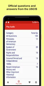 US Citizenship Test Audio screenshot 1