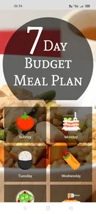 7 Day Budget Meal Plan screenshot 0