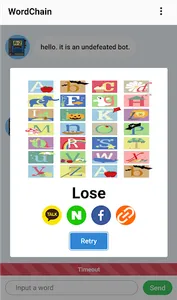 영어 끝말잇기 - WordChain Bot, Lasta screenshot 3