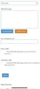 Bulk SMS - Unique Web screenshot 2
