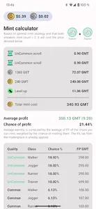 STEPN Mint Stats screenshot 0