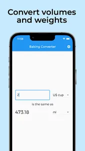 Baking and Cooking Converter screenshot 1