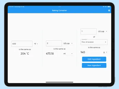Baking and Cooking Converter screenshot 4