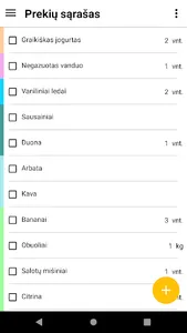 Buon Sapore. Pirkinių sąrašas screenshot 1