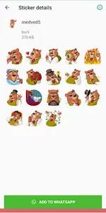 Стикерлердегі аю screenshot 9