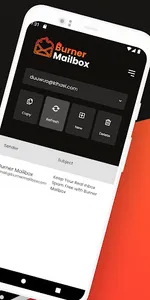 Burner Mailbox: Temporary Mail screenshot 1