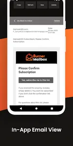 Burner Mailbox: Temporary Mail screenshot 3