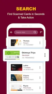 Business Card Scanner & Reader screenshot 1