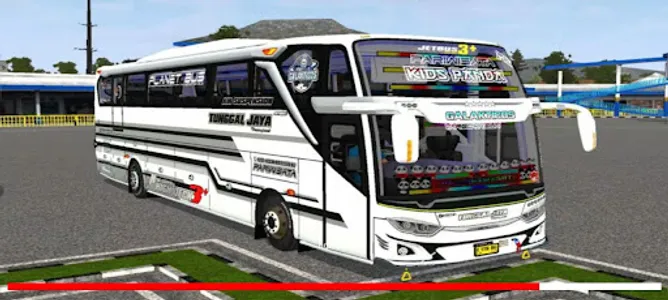 Bus Telolet Basuri Kids Panda screenshot 0