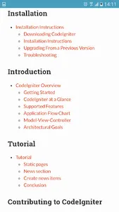 Code Igniter Offline Reference screenshot 10