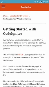 Code Igniter Offline Reference screenshot 3