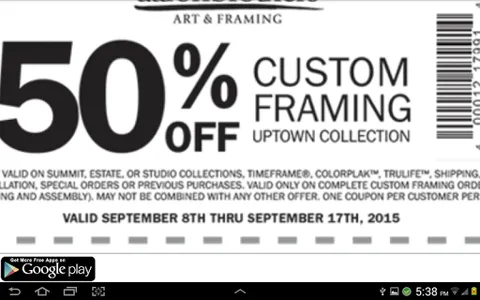 Coupons for Aaron Brothers screenshot 5